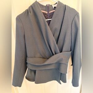 The Fold Belleville top in teal/green blue